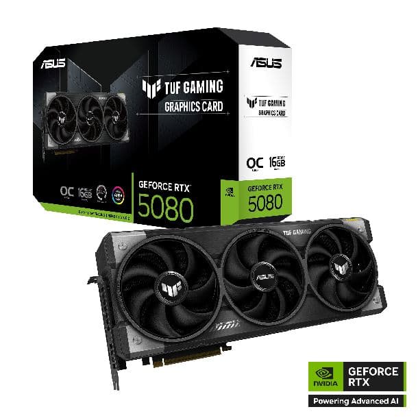 Placa de Video ASUS TUF GeForce RTX 5080 16GB GDDR7 Gaming OC